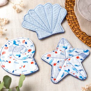 Patron couture gratuit de lingettes lavables pour bébé