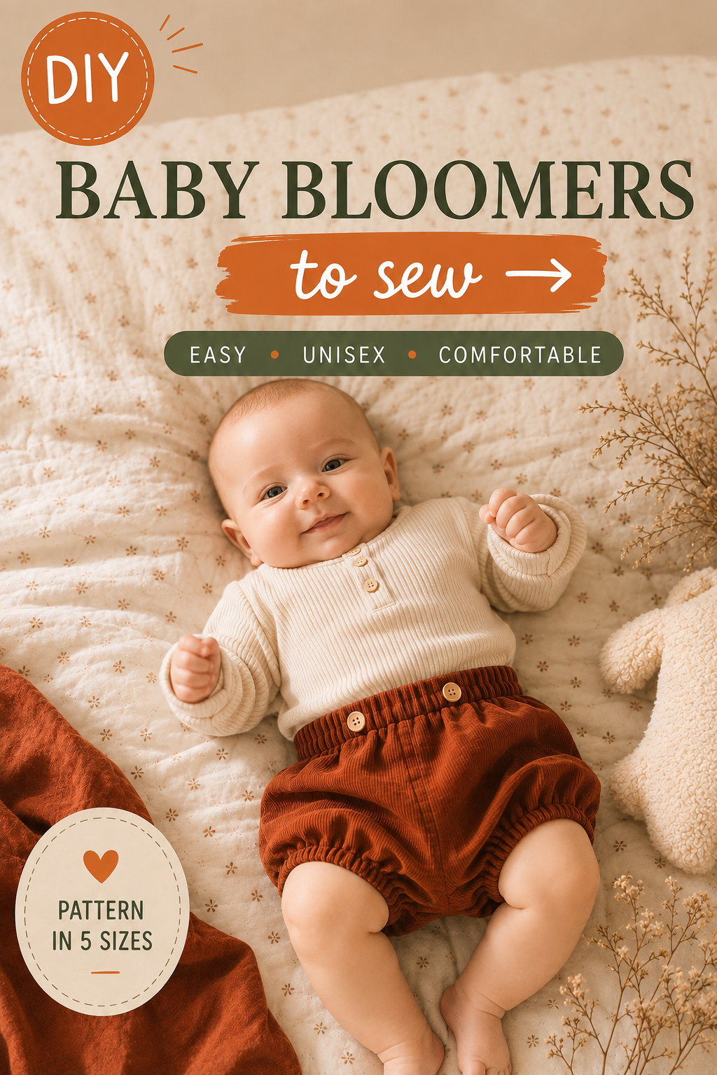 easy handmade baby bloomers sewing project