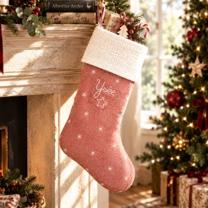 Patron couture gratuit de la chaussette de Noel personnalisée